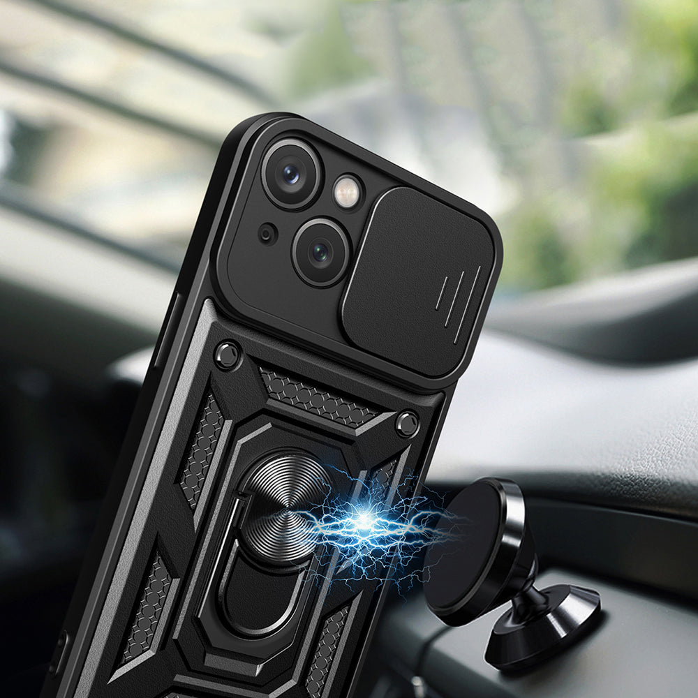 Pouzdro pro Apple iPhone 15 Plus, Techsuit, CamShield, Zelené