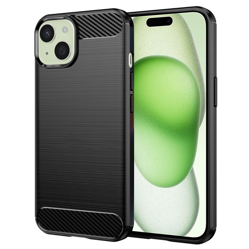 Pouzdro pro Apple iPhone 15 Plus, Techsuit, Carbon, Černé