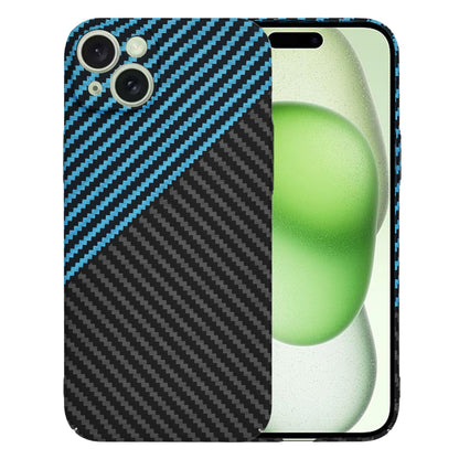 Pouzdro pro Apple iPhone 15 Plus, Techsuit, Carbonite FiberShell, Černá Bleu