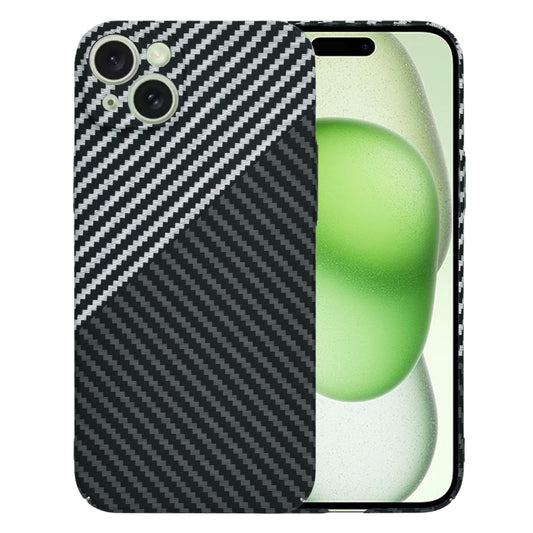 Pouzdro pro Apple iPhone 15 Plus, Techsuit, Carbonite FiberShell, Černo-šedé