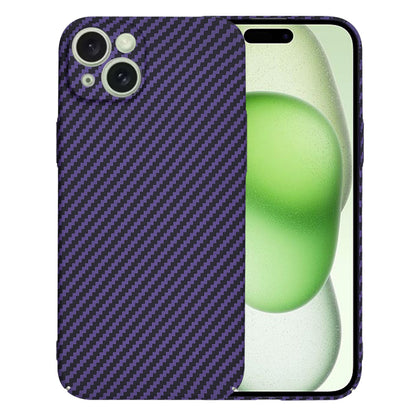 Pouzdro pro Apple iPhone 15 Plus, Techsuit, Carbonite FiberShell, Fialové