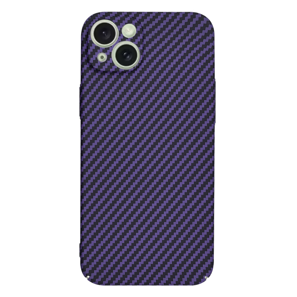 Pouzdro pro Apple iPhone 15 Plus, Techsuit, Carbonite FiberShell, Fialové
