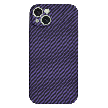 Pouzdro pro Apple iPhone 15 Plus, Techsuit, Carbonite FiberShell, Fialové