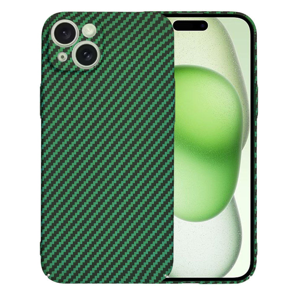 Pouzdro pro Apple iPhone 15 Plus, Techsuit, Carbonite FiberShell, Zelené