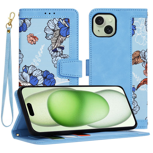 Pouzdro pro Apple iPhone 15 Plus, Techsuit, FlipCraft, Modré
