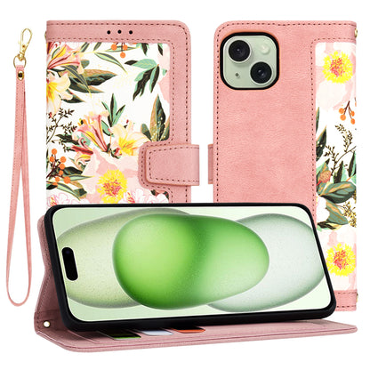 Pouzdro pro Apple iPhone 15 Plus, Techsuit, FlipCraft, Růžové