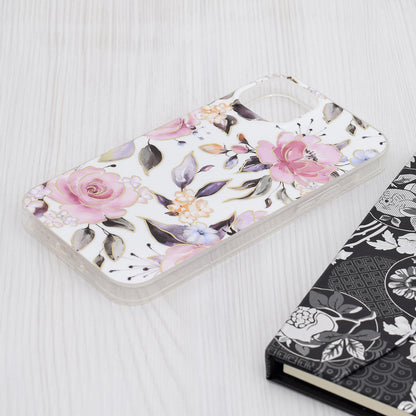 Pouzdro pro Apple iPhone 15 Plus, Techsuit, Marble, Bílé