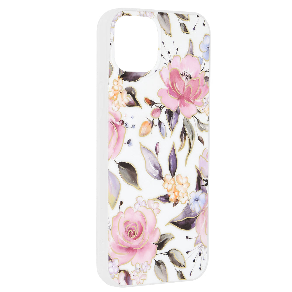 Pouzdro pro Apple iPhone 15 Plus, Techsuit, Marble, Bílé