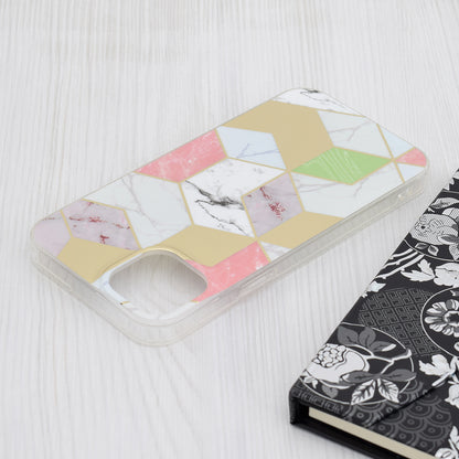 Pouzdro pro Apple iPhone 15 Plus, Techsuit, Marble, Fialové