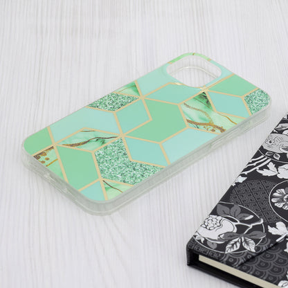Pouzdro pro Apple iPhone 15 Plus, Techsuit, Marble, Zelené