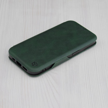 Pouzdro pro Apple iPhone 15 Plus, Techsuit, Safe Wallet Plus, Zelené