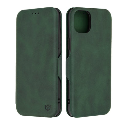 Pouzdro pro Apple iPhone 15 Plus, Techsuit, Safe Wallet Plus, Zelené