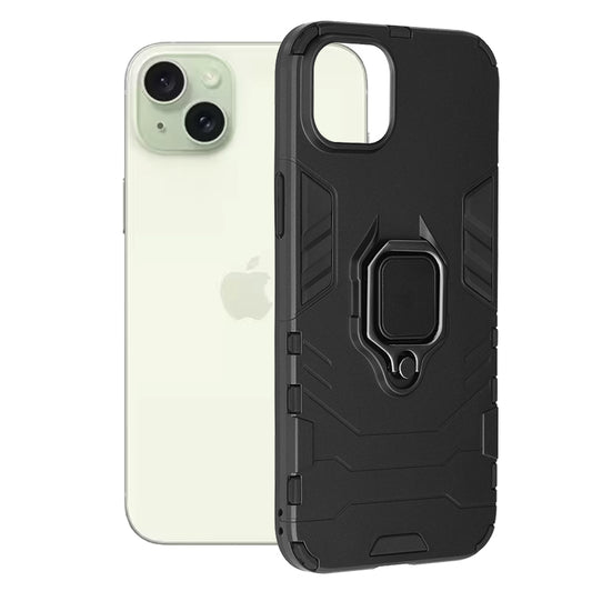 Pouzdro pro Apple iPhone 15 Plus, Techsuit, Shield, Černé