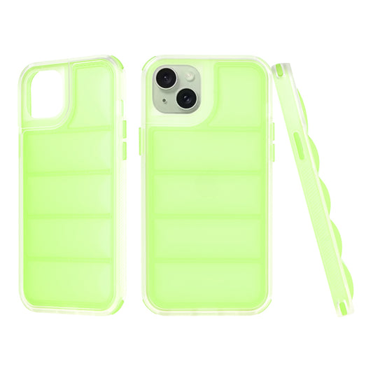 Pouzdro pro Apple iPhone 15 Plus, Techsuit, Wave Shield, Zelené