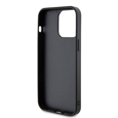 Pouzdro pro Apple iPhone 15 Pro, Guess, Rhinestone Metal Logo, Žlutá