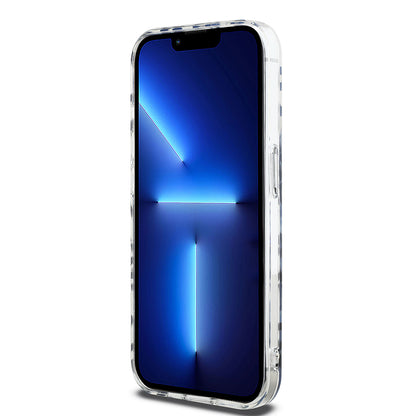 Pouzdro pro Apple iPhone 15 Pro, Karl Lagerfeld, IML Luxury Monogram KL Pattern with Strap, Černá