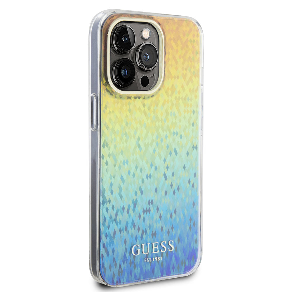 Pouzdro pro Apple iPhone 15 Pro Max, Guess, IML Faceted Mirror Disco Iridescent, Multicolor