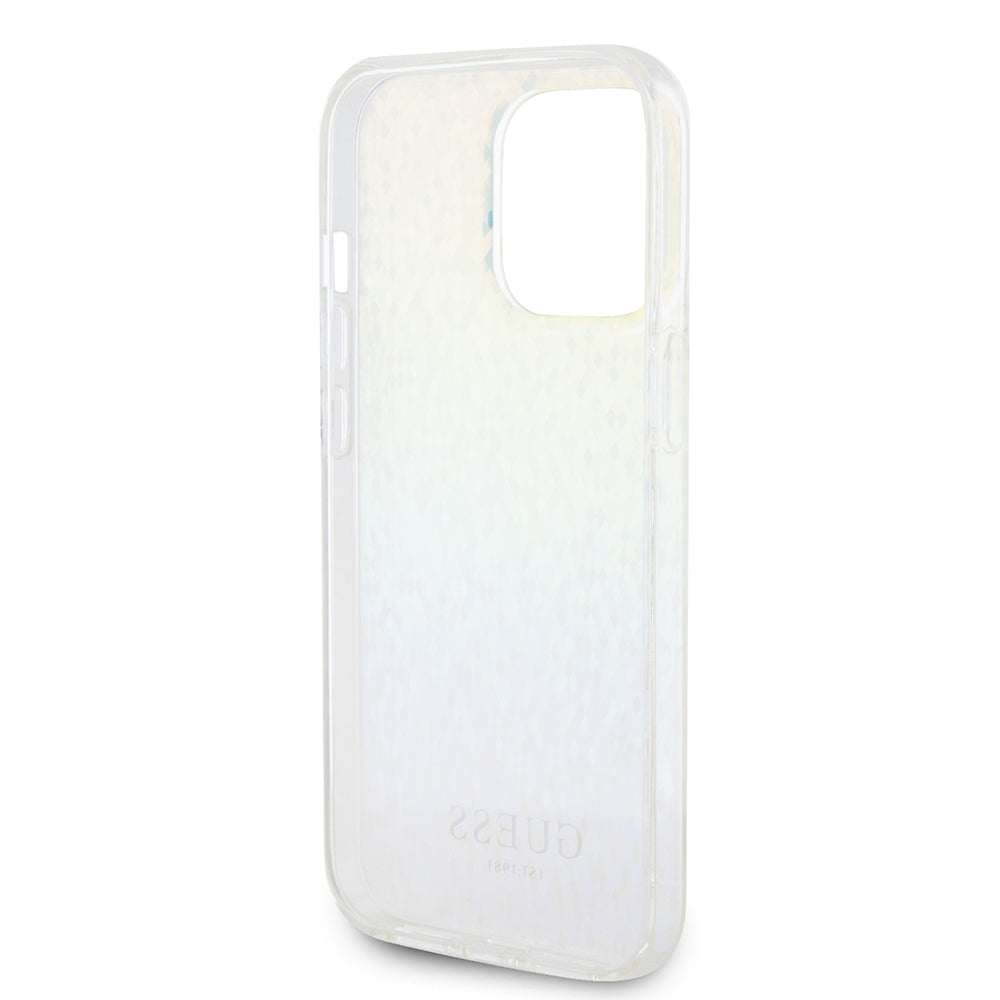 Pouzdro pro Apple iPhone 15 Pro Max, Guess, IML Faceted Mirror Disco Iridescent, Multicolor