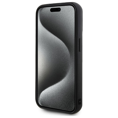 Pouzdro pro Apple iPhone 15 Pro Max, Karl Lagerfeld, 3D Rubber Signature, Černá