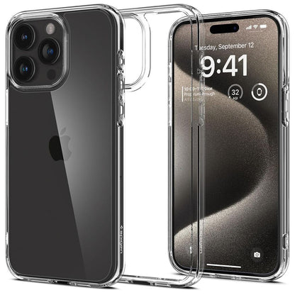 Pouzdro pro Apple iPhone 15 Pro Max, Spigen, Ultra Hybrid, Průhledné