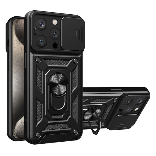 Pouzdro pro Apple iPhone 15 Pro Max, Techsuit, CamShield, Černé