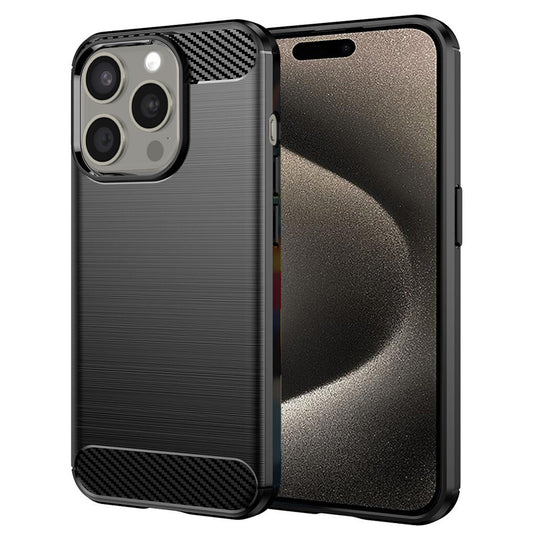 Pouzdro pro Apple iPhone 15 Pro Max, Techsuit, Carbon, Černé