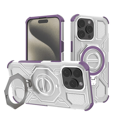 Pouzdro pro Apple iPhone 15 Pro Max, Techsuit, Carbon Shield Pro, Fialová