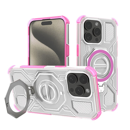 Pouzdro pro Apple iPhone 15 Pro Max, Techsuit, Carbon Shield Pro, růžové