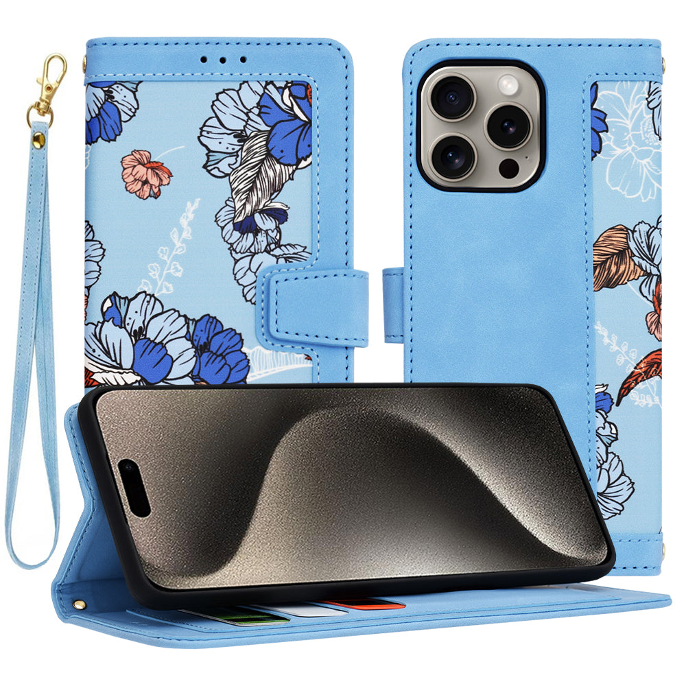 Pouzdro pro Apple iPhone 15 Pro Max, Techsuit, FlipCraft, Bleu