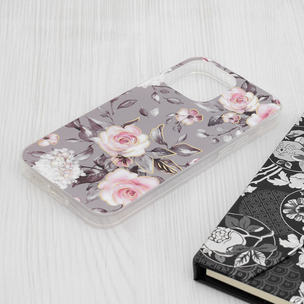 Pouzdro pro Apple iPhone 15 Pro Max, Techsuit, Marble, Šedé