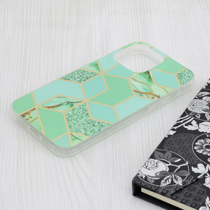 Pouzdro pro Apple iPhone 15 Pro Max, Techsuit, Marble, Zelené
