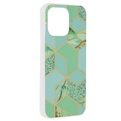 Pouzdro pro Apple iPhone 15 Pro Max, Techsuit, Marble, Zelené