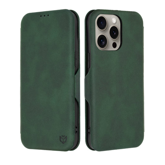 Pouzdro pro Apple iPhone 15 Pro Max, Techsuit, Safe Wallet Plus, Zelené