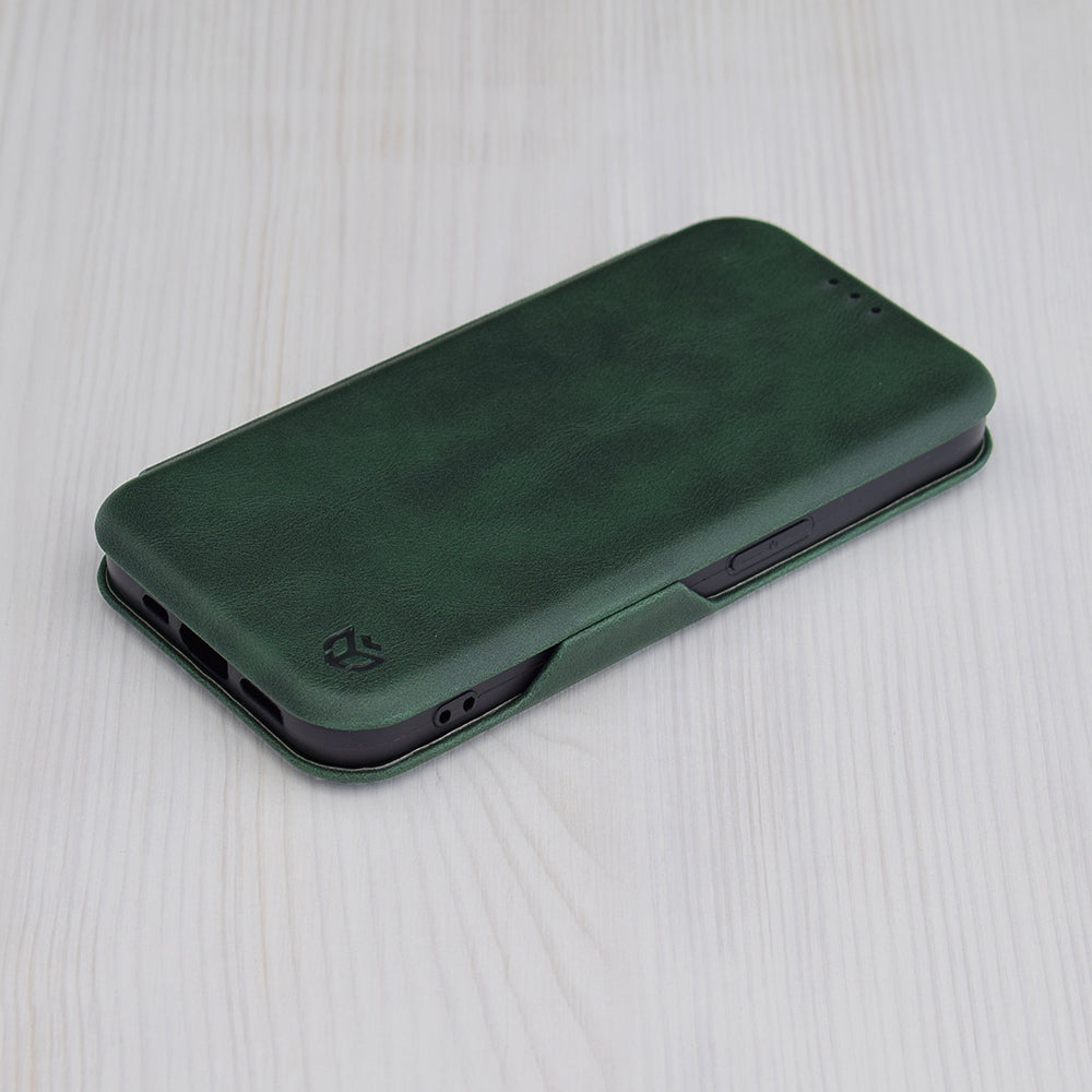 Pouzdro pro Apple iPhone 15 Pro Max, Techsuit, Safe Wallet Plus, Zelené