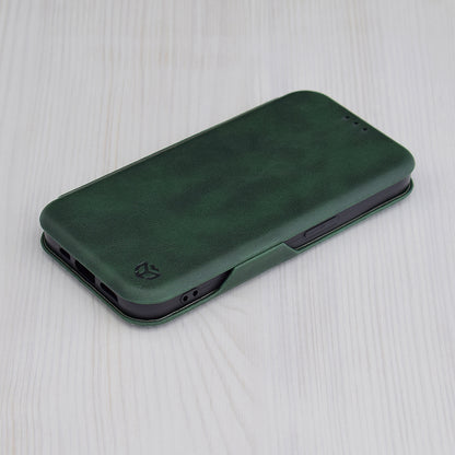 Pouzdro pro Apple iPhone 15 Pro Max, Techsuit, Safe Wallet Plus, Zelené