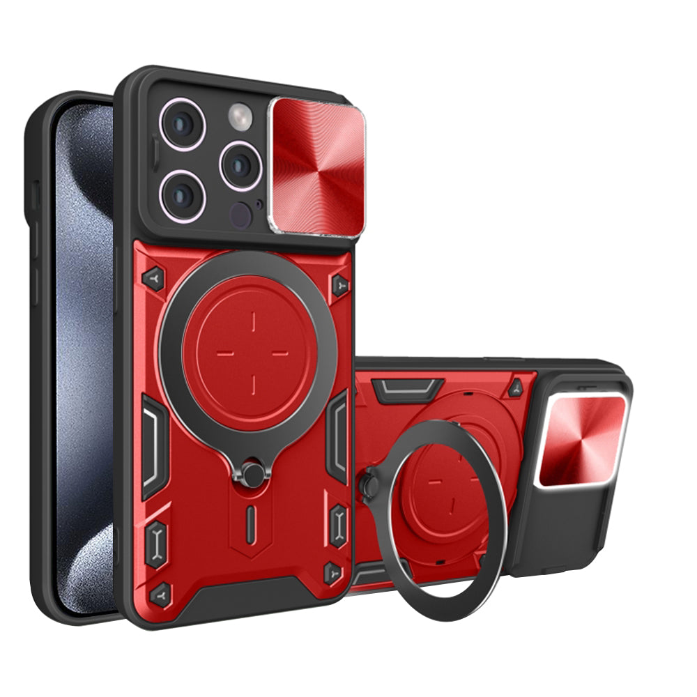 Pouzdro pro Apple iPhone 15 Pro, Techsuit, CamGuard Pro, červené