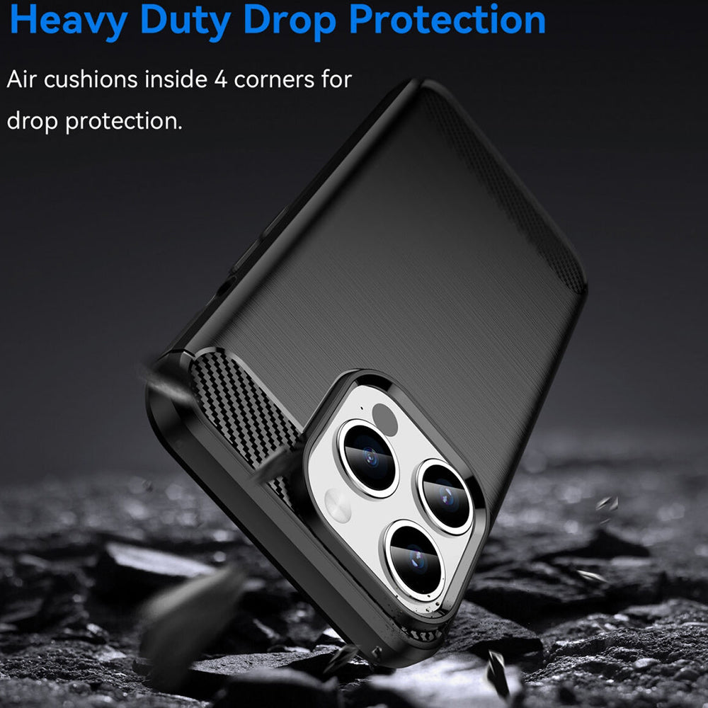 Pouzdro pro Apple iPhone 15 Pro, Techsuit, Carbon, Černé
