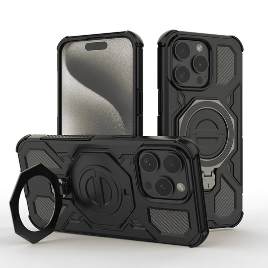 Pouzdro pro Apple iPhone 15 Pro, Techsuit, Carbon Shield Pro, Černé