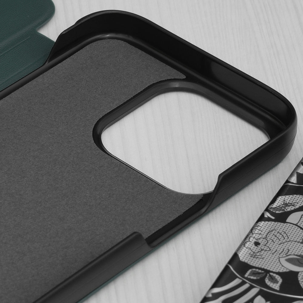 Pouzdro pro Apple iPhone 15 Pro, Techsuit, eFold, Zelené