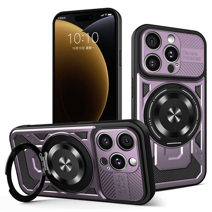 Pouzdro pro Apple iPhone 15 Pro, Techsuit, RuggedCam, Fialové