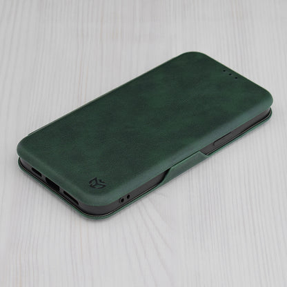 Pouzdro pro Apple iPhone 15 Pro, Techsuit, Safe Wallet Plus, Zelené