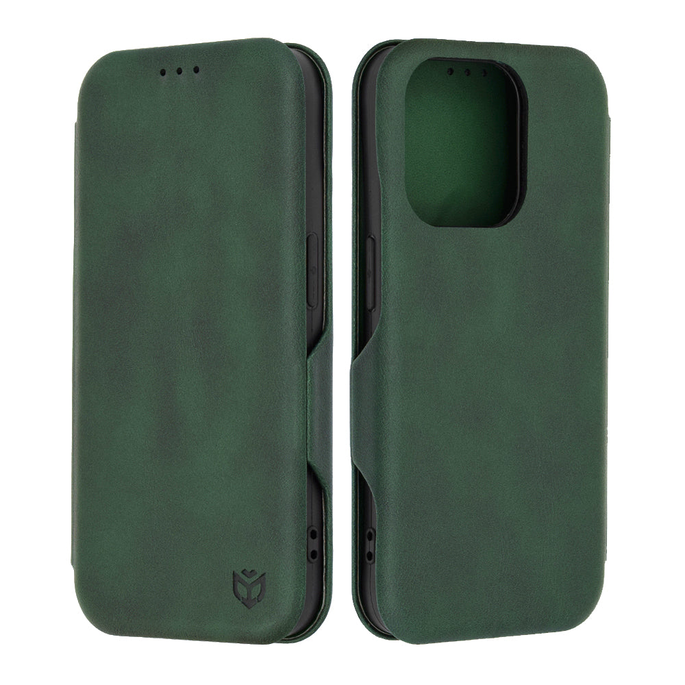 Pouzdro pro Apple iPhone 15 Pro, Techsuit, Safe Wallet Plus, Zelené