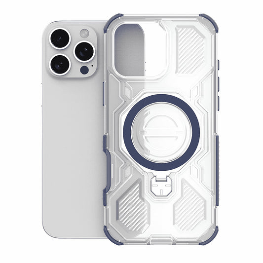 Pouzdro pro Apple iPhone 15, Techsuit, Carbon Shield Pro, Modré