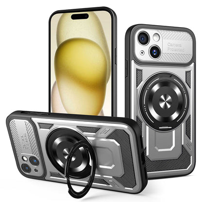 Pouzdro pro Apple iPhone 15, Techsuit, RuggedCam, Šedé