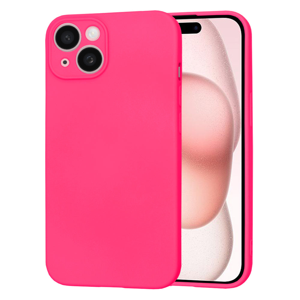 Pouzdro pro Apple iPhone 15, Techsuit, SoftFlex, Tmavě růžová