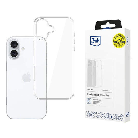Pouzdro pro Apple iPhone 16, 3MK, Clear, Průhledné