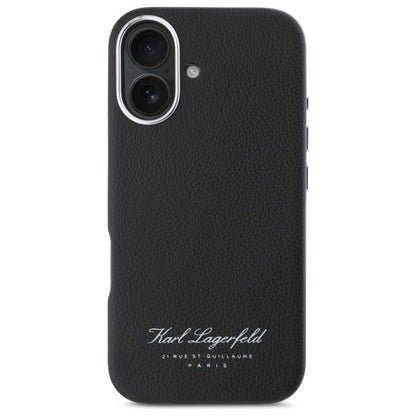 Pouzdro pro Apple iPhone 16, Karl Lagerfeld, RSG, Černá