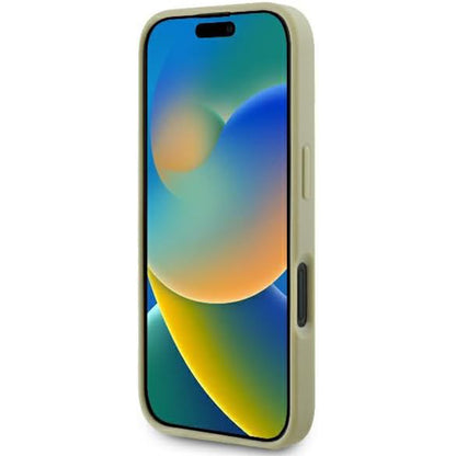 Pouzdro pro Apple iPhone 16 Plus, Guess, Fixed Glitter Big 4G, Zlaté