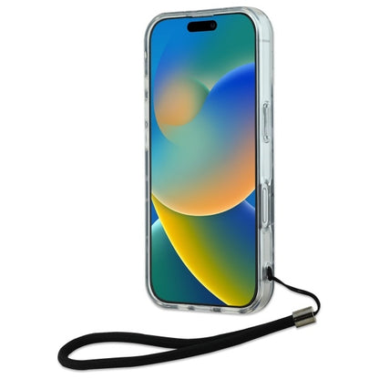 Pouzdro pro Apple iPhone 16 Plus, Karl Lagerfeld, Zebra with Cord Strap, Fialová