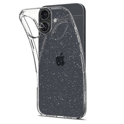 Pouzdro pro Apple iPhone 16 Plus, Spigen, Liquid Crystal Glitter, Průhledné